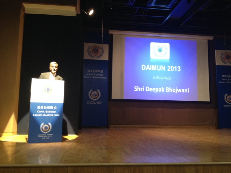 DAIMUN-Lecture-Reliance-School-Mumbai 29Nov2013